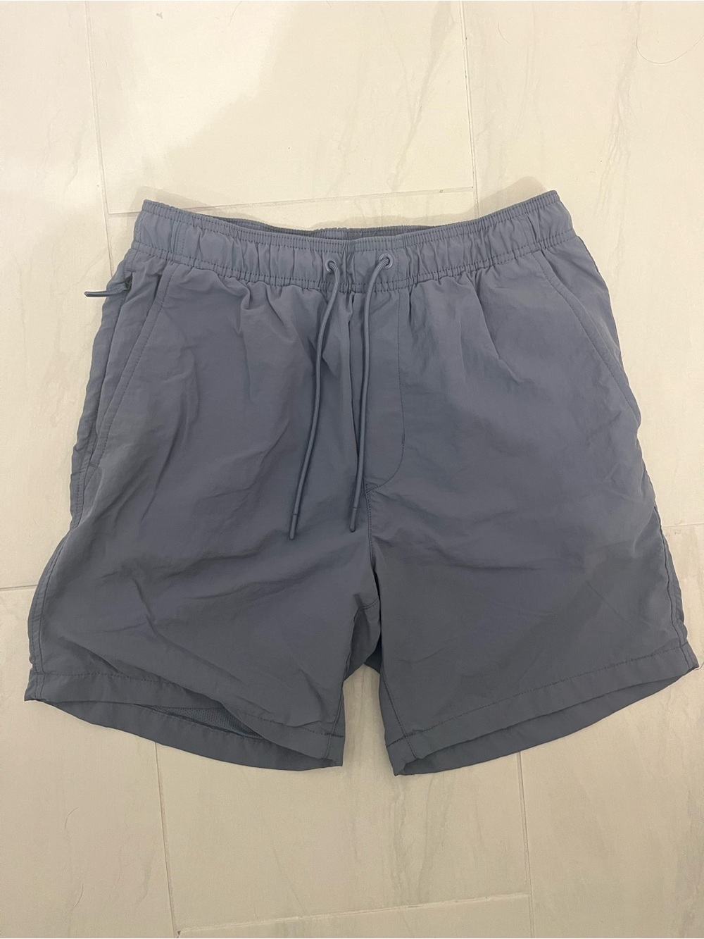 American Eagle Outfitters Men's Drawstring Nylon sport shorts - Slate